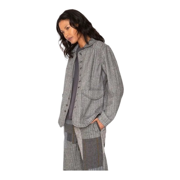 Sandrine Rose Gray Empire Wool Blend Button Front
Jacket NWT - Picture 3 of 6